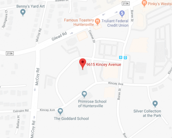 Huntersville map