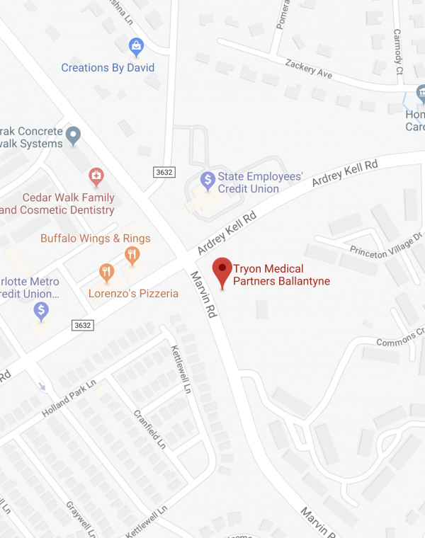 Tryon Endoscopy Center map