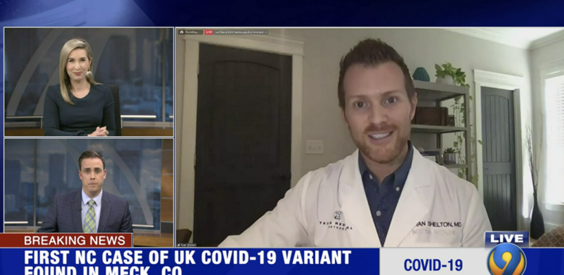 WSOC: First NC Case of COVID-19 Variant with Dr. Ryan Shelton
