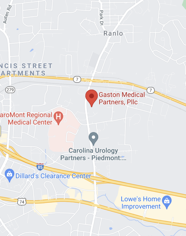 Gaston map