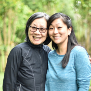 Dr. Caroline Wilds with her mother