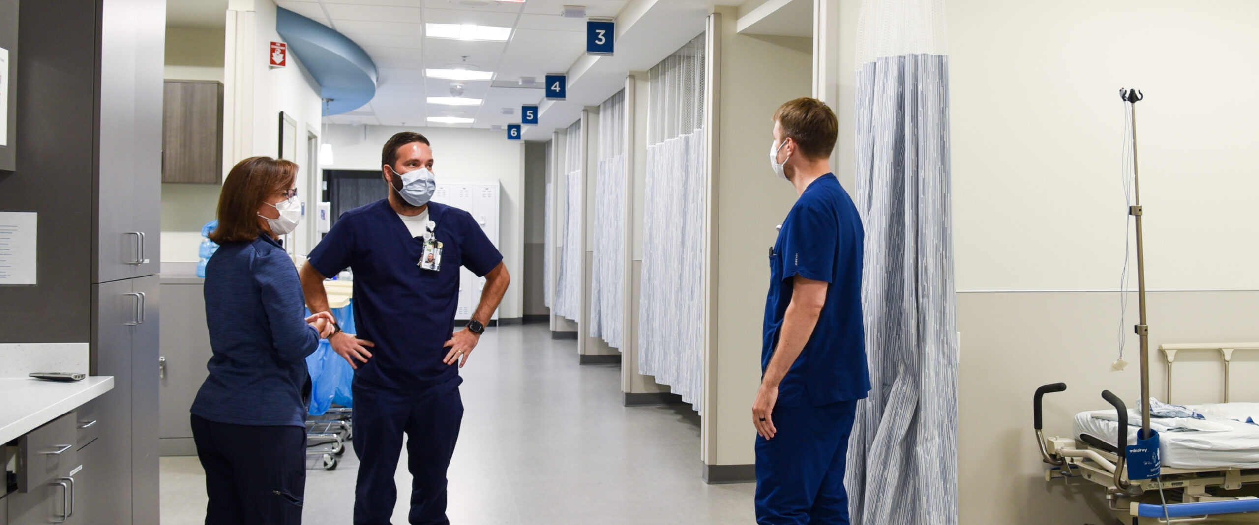 The nursing team of the Tryon Endoscopy Center having a discussion